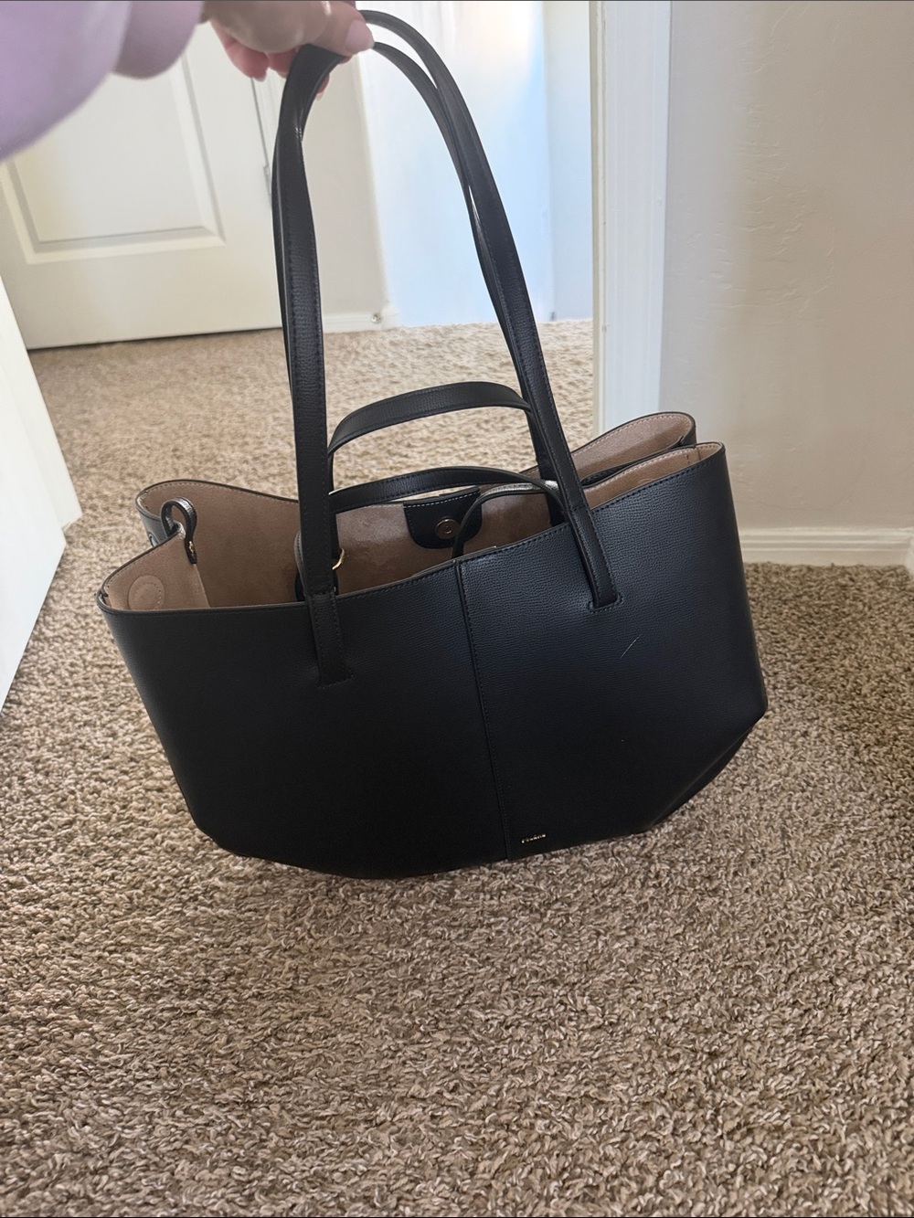 Polene cyme bag, black